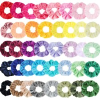 Set of 20-40 Lady Velvet Hair Scrunchies Elastic Scrunchy Bobble Ponytail Holder